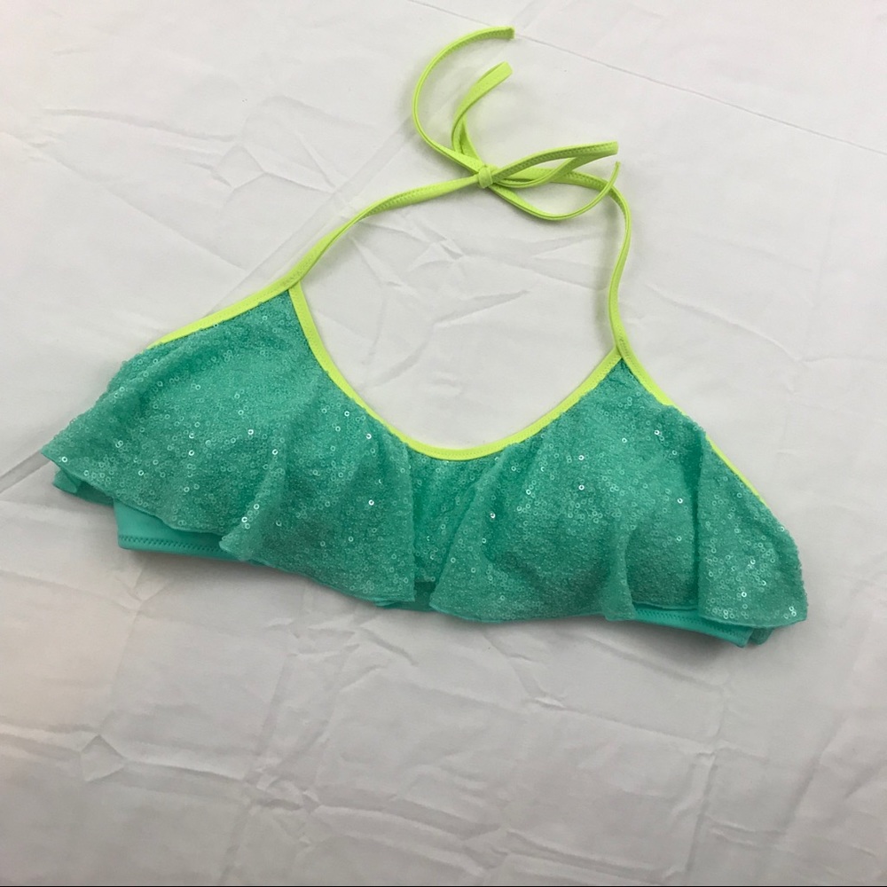 Victoria’s Secret Sequin Halter Bikini Top